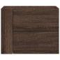 Preview: Wand-Nachttisch Braun Eichen-Optik 45x30x35 cm