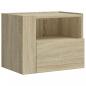 Preview: Wand-Nachttische 2 Stk. Sonoma-Eiche 45x30x35 cm