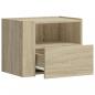 Preview: Wand-Nachttische 2 Stk. Sonoma-Eiche 45x30x35 cm
