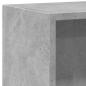 Preview: Bücherregal Betongrau 80x24x75 cm Holzwerkstoff