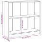 Preview: Bücherregal Betongrau 80x24x75 cm Holzwerkstoff
