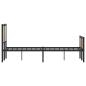 Preview: Metallbett ohne Matratze Sonoma-Eiche 140x190 cm