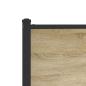 Preview: Metallbett ohne Matratze Sonoma-Eiche 140x190 cm