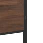 Preview: Metallbett ohne Matratze Braun Eichen-Optik 140x200 cm