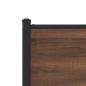 Preview: Metallbett ohne Matratze Braun Eichen-Optik 180x200 cm