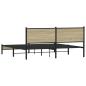 Preview: Metallbett ohne Matratze Sonoma-Eiche 180x200 cm