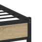 Preview: Metallbett ohne Matratze Sonoma-Eiche 180x200 cm