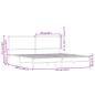Preview: Metallbett ohne Matratze Sonoma-Eiche 180x200 cm