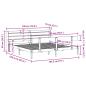Preview: Massivholzbett ohne Matratze 180x200 Kiefernholz