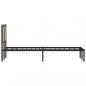 Preview: Metallbett ohne Matratze Sonoma-Eiche 120x190 cm