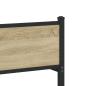 Preview: Metallbett ohne Matratze Sonoma-Eiche 80x200 cm