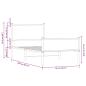 Preview: Metallbett ohne Matratze Sonoma-Eiche 80x200 cm