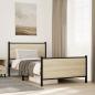 Preview: Metallbett ohne Matratze Sonoma-Eiche 107x203 cm