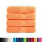 Preview: Premium-Duschtücher SOLUND 4 Stk. Orange 70x140 cm 600 g/m²
