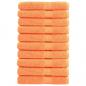 Preview: ARDEBO.de - Premium-Saunatücher SOLUND 10 Stk. Orange 80x200 cm 600 g/m²