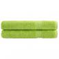 Preview: ARDEBO.de - Premium-Handtücher SOLUND 2 Stk. Apfelgrün 100x200 cm 600 g/m²