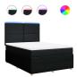 Preview: Boxspringbett mit Matratze Schwarz 140x190 cm Stoff