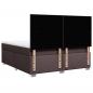 Preview: Boxspringbett mit Matratze Dunkelbraun 180x200 cm Stoff