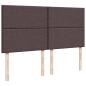 Preview: Boxspringbett mit Matratze Dunkelbraun 180x200 cm Stoff