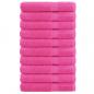 Preview: ARDEBO.de - Premium-Handtücher SOLUND 10 Stk. Rosa 100x200 cm 600 g/m²