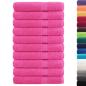 Preview: Premium-Handtücher SOLUND 10 Stk. Rosa 100x200 cm 600 g/m²