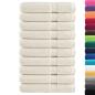 Preview: Premium-Handtücher SOLUND 10 Stk. Cremeweiß 100x200 cm 600 g/m²