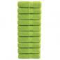 Preview: ARDEBO.de - Premium-Seiftücher SOLUND 10 Stk. Apfelgrün 30x30 cm 600 g/m²