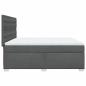 Preview: Boxspringbett mit Matratze Dunkelgrau 180x200 cm Stoff