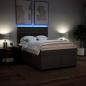 Preview: Boxspringbett mit Matratze Dunkelbraun 140x200 cm Stoff