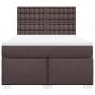 Preview: Boxspringbett mit Matratze Dunkelbraun 140x200 cm Stoff