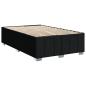 Preview: Boxspringbett mit Matratze Schwarz 120x200 cm Stoff