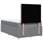 Preview: Boxspringbett mit Matratze Hellgrau 120x190 cm Stoff