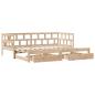 Preview: Tagesbett Ausziehbar mit Schubladen ohne Matratze 90x200 cm