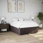 Preview: ARDEBO.de - Bettgestell ohne Matratze Dunkelbraun 140x190 cm Stoff