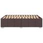 Preview: Bettgestell ohne Matratze Dunkelbraun 160x200 cm Stoff