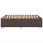 Preview: Bettgestell ohne Matratze Dunkelbraun 140x200 cm Stoff
