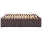 Preview: Bettgestell ohne Matratze Dunkelbraun 180x200 cm Stoff