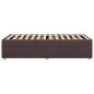 Preview: Bettgestell ohne Matratze Dunkelbraun 80x200 cm Stoff