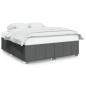 Preview: Bettgestell ohne Matratze Dunkelgrau 180x200 cm Stoff