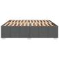 Preview: Bettgestell ohne Matratze Dunkelgrau 180x200 cm Stoff