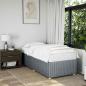 Preview: ARDEBO.de - Bettgestell ohne Matratze Hellgrau 90x200 cm Stoff