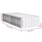 Preview: Bettgestell ohne Matratze Hellgrau 90x200 cm Stoff