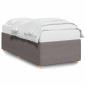 Preview: Bettgestell Taupe 90x200 cm Stoff