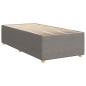 Preview: Bettgestell ohne Matratze Taupe 100x200 cm Stoff