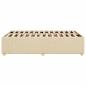 Preview: Bettgestell Creme 120x190 cm Stoff