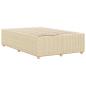 Preview: Bettgestell Creme 120x190 cm Stoff