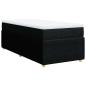 Preview: Boxspringbett mit Matratze Schwarz 90x200 cm Stoff