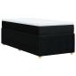 Preview: Boxspringbett mit Matratze Schwarz 90x200 cm Stoff