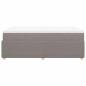Preview: Boxspringbett mit Matratze Taupe 120x190 cm Stoff