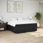 Preview: Boxspringbett mit Matratze Schwarz 200x200 cm Stoff